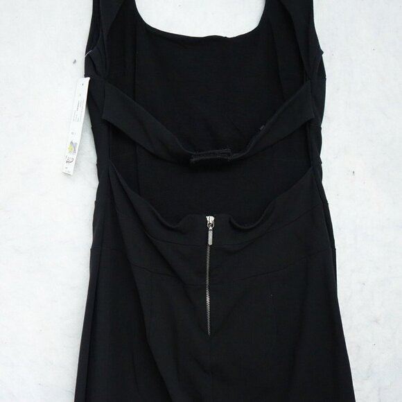 Nicole Miller Body Con Dress Womens Size 4 Black backless Sleeveless - Picture 11 of 13
